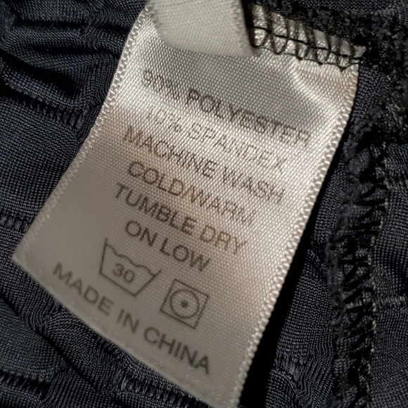 Slate blue / grey textured leggings 1X /2X - Picture 5 of 7